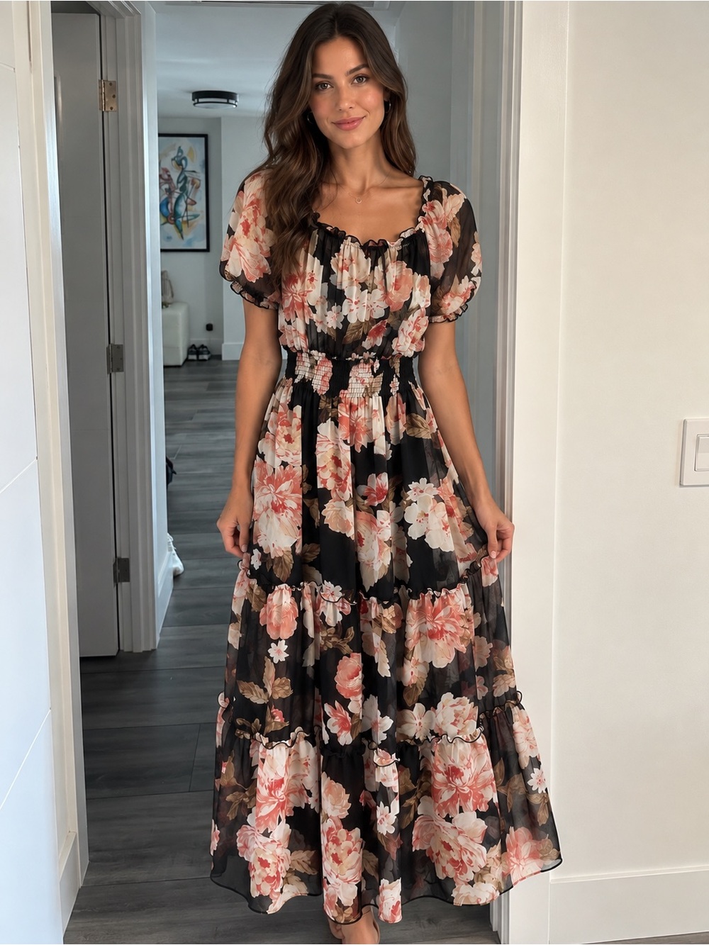 Kate & Lily Petite Floral Maxi Dress – Size 8P